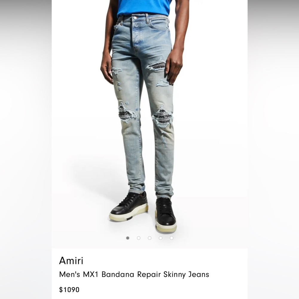 Amiri skinny distressed jeans